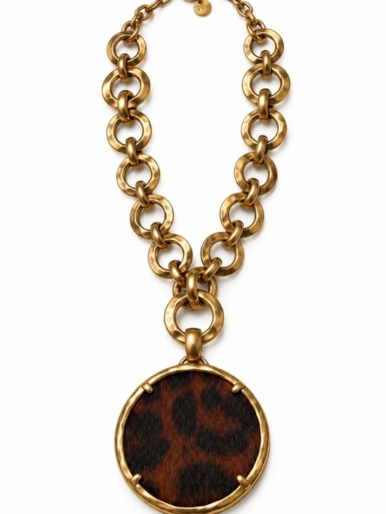 Patricia Nash Jewelry - Patricia Nash Gold-Tone Leopard Pendant Statement Necklace 18"